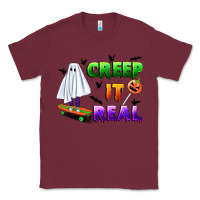 Burgundy creep it real Classic Tee - BundleAndBundleShop