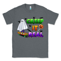 Charcoal Heather creep it real Classic Tee - BundleAndBundleShop
