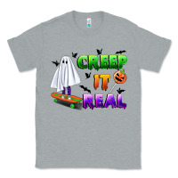Heather Grey creep it real Classic Tee - BundleAndBundleShop