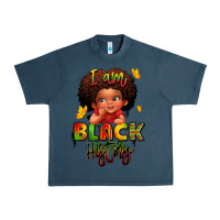Midnight Navy i am black history juneteenth Urban Heavy Tee - LillyAllenDesigns