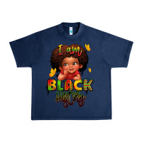 Navy i am black history juneteenth Urban Heavy Tee - LillyAllenDesigns