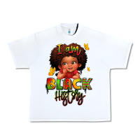 White i am black history juneteenth Urban Heavy Tee - LillyAllenDesigns