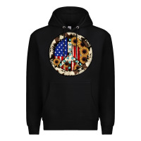 Black Peace sign Premium Hoodie - JahusDesignShop
