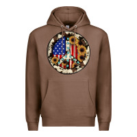 Chestnut Peace sign Premium Hoodie - JahusDesignShop