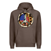 Coffee Peace sign Premium Hoodie - JahusDesignShop