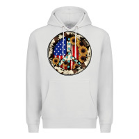 Dove Grey Peace sign Premium Hoodie - JahusDesignShop