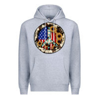 Heather Grey Peace sign Premium Hoodie - JahusDesignShop