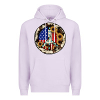 Lilac Peace sign Premium Hoodie - JahusDesignShop