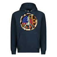 Navy Peace sign Premium Hoodie - JahusDesignShop