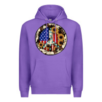 Purple Peace sign Premium Hoodie - JahusDesignShop