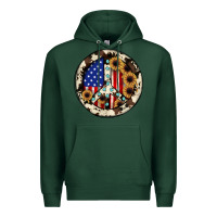 Sports Green Peace sign Premium Hoodie - JahusDesignShop