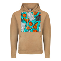 Vintage Camel basketball uniform and hoop seamless pattern Vintage Hoodie - BundleAndBundleShop
