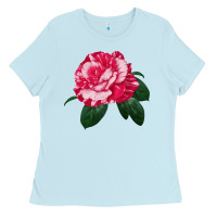 Baby Blue neil diamond rose Ladies Tee - LillyAllenDesigns