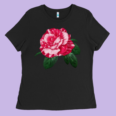 Neil Diamond Rose Ladies Tee Designed By Lillyallendesigns