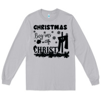 Moon Dust Christmas Begins With Christ Long Sleeve Tee - Bettercallsaul