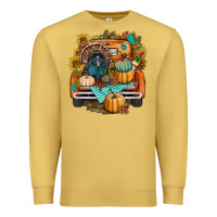 Antique Gold thanksgiving truck bbs Premium Sweatshirt - BundleAndBundleShop