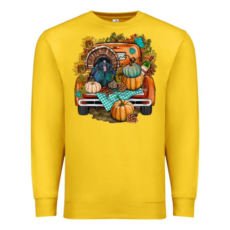 Thanksgiving Truck Bbs Premium Sweatshirt by BundleAndBundleShop | Teevron