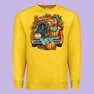 Thanksgiving Truck Bbs Premium Sweatshirt Designed By Bundleandbundleshop