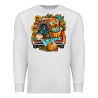 Oatmeal Heather thanksgiving truck bbs Premium Sweatshirt - BundleAndBundleShop