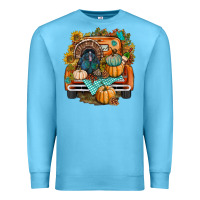 Ocean Blue thanksgiving truck bbs Premium Sweatshirt - BundleAndBundleShop