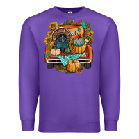 Purple thanksgiving truck bbs Premium Sweatshirt - BundleAndBundleShop