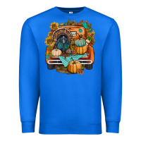 True Royal thanksgiving truck bbs Premium Sweatshirt - BundleAndBundleShop