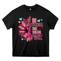 Black In october we wear pink Heavy Core Tee - NancyCooperArtShop