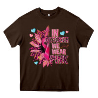 Chocolate Brown In october we wear pink Heavy Core Tee - NancyCooperArtShop