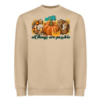 Mushroom With God All Things Are Possible Heavyweight Sweatshirt - texasbilliewilder