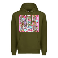 Army Green Happy Easter bunnies eggs 20oz skinny tumbler Premium Hoodie - OliviaCreatesArt