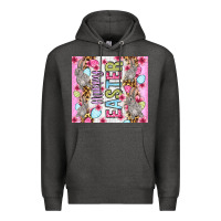 Charcoal Heather Happy Easter bunnies eggs 20oz skinny tumbler Premium Hoodie - OliviaCreatesArt
