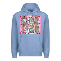 Colony Blue Happy Easter bunnies eggs 20oz skinny tumbler Premium Hoodie - OliviaCreatesArt