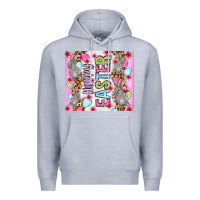 Heather Grey Happy Easter bunnies eggs 20oz skinny tumbler Premium Hoodie - OliviaCreatesArt