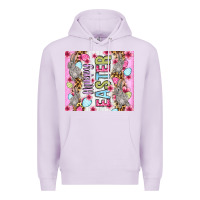 Lilac Happy Easter bunnies eggs 20oz skinny tumbler Premium Hoodie - OliviaCreatesArt