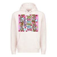 Pale Pink Happy Easter bunnies eggs 20oz skinny tumbler Premium Hoodie - OliviaCreatesArt