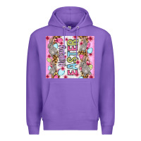Purple Happy Easter bunnies eggs 20oz skinny tumbler Premium Hoodie - OliviaCreatesArt