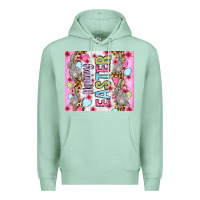 Seafoam Happy Easter bunnies eggs 20oz skinny tumbler Premium Hoodie - OliviaCreatesArt