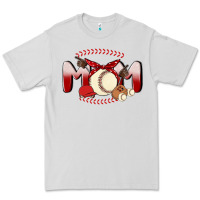 Dove Grey baseball mom Premium Tee - MaliasSmallBusiness