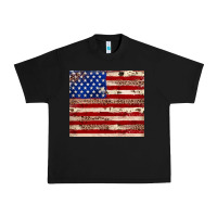 Black American flag leopard cowhide Urban Heavy Tee - JahusDesignShop