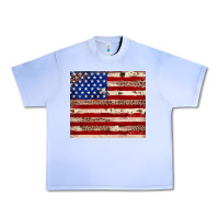 Grape Ice American flag leopard cowhide Urban Heavy Tee - JahusDesignShop
