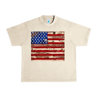 Sandshell American flag leopard cowhide Urban Heavy Tee - JahusDesignShop