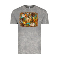 Cloud Rock fall pumpkin background Vintage Tee - BundleAndBundleShop