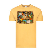 Vintage Mustard fall pumpkin background Vintage Tee - BundleAndBundleShop