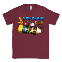 Burgundy 6 th grade dude Classic Tee - BundleAndBundleShop