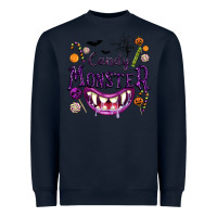 Navy Candy Monster Heavyweight Sweatshirt - texasbilliewilder