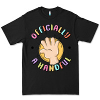 Black officially a handful Premium Tee - MaliasSmallBusiness