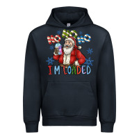 Navy ho ho ho im loaded Urban Hoodie - CowhideDigitalArt