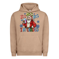 Pigment Burro ho ho ho im loaded Urban Hoodie - CowhideDigitalArt