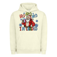 Pigment Pistachio ho ho ho im loaded Urban Hoodie - CowhideDigitalArt