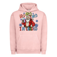 Pigment Salmon ho ho ho im loaded Urban Hoodie - CowhideDigitalArt